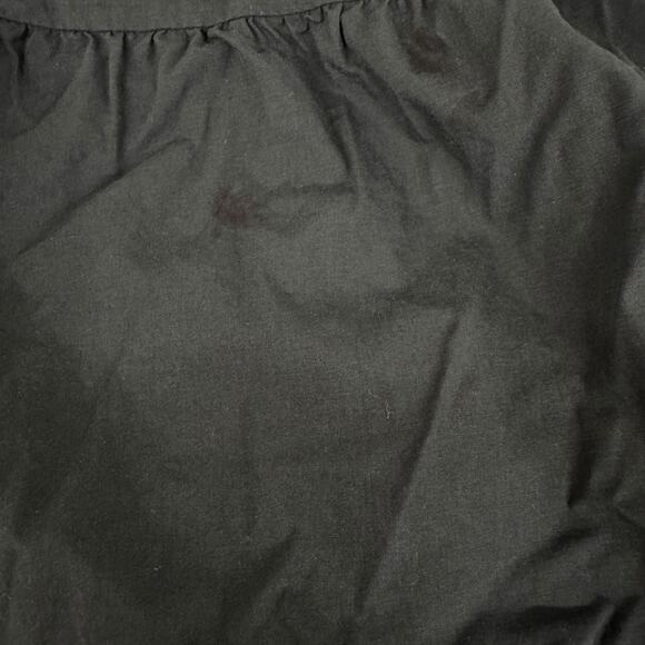 Rails Black Eyelet Midi Dress SMALL Smocked Cottage Ruffle Cotton Designer $268 - Picture 11 of 11